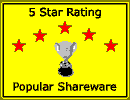 Popular Shareware 5 Star Awarded